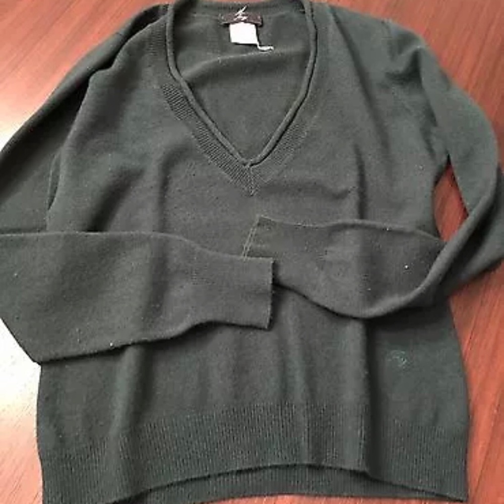 MADE IN ITALY FAY V neck green sweater